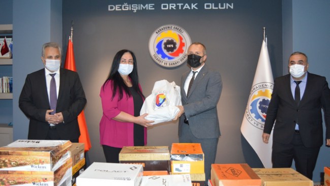 Kdz. Ereğli TSO, 700 öğrenciye bot yardımında bulundu