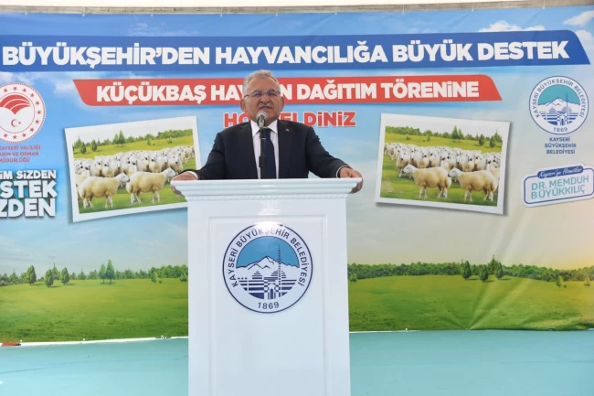 Başkan Büyükkılıç'tan 9 bin 788 besicinin su faturasına 16 milyon TL'lik destek