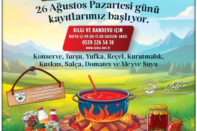 Talas'ta kışa hazırlık günleri başlıyor