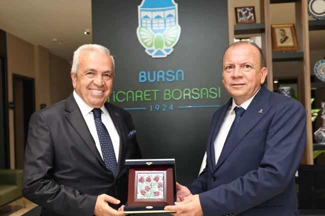 Başkan Şadi Özdemir'den Bursa Ticaret Borsası'na ziyaret