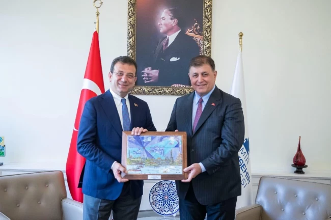 Başkan Tugay, İmamoğlu'nu ağırladı