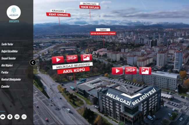 "Melikgazi 360" ile Melikgazi'yi keşfetmek çok kolay