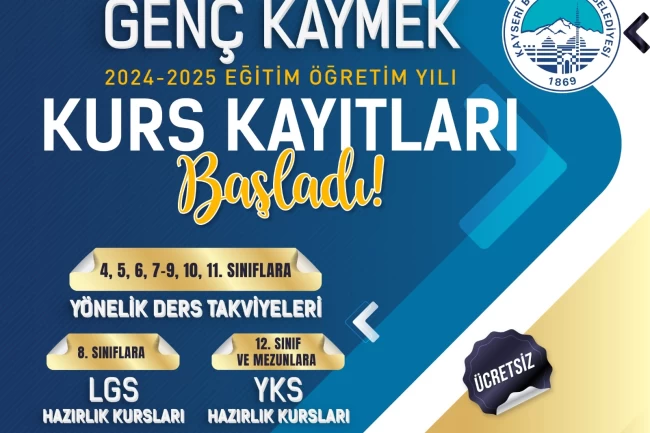 Genç KAYMEK'te 2024-2025 Eğitim öğretim yılı kurs kayıtları başladı