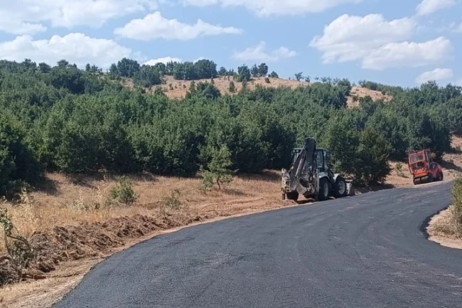 Hekimhan'da yol çalışmaları devam ediyor