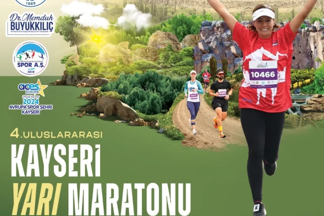 4'üncü Uluslararası Kayseri Yarı Maratonu'nda geri sayım başladı
