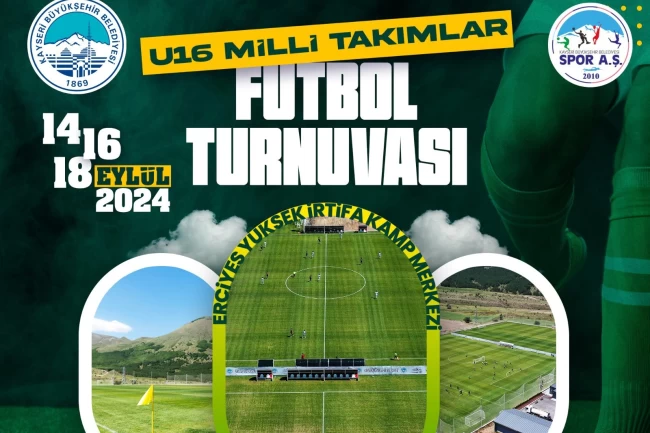 Erciyes Yüksek İrtifa Kamp Merkezi'nde U-16 Milli takımlar futbol şöleni