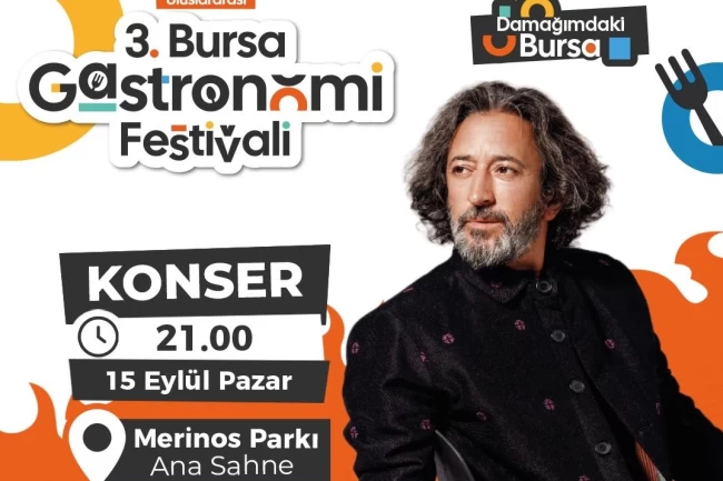 Bursa Gastronomi Festivali'nde ünlüler yağmuru