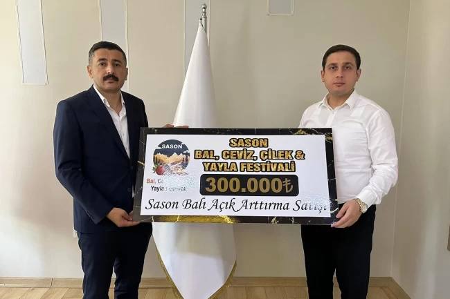 Balın geliri Sason'lu arıcılara dağıtıldı