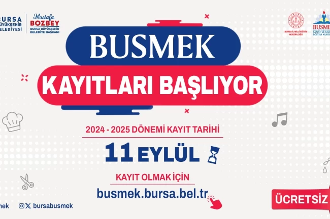 BUSMEK'te yeni dönem kayıtları başladı