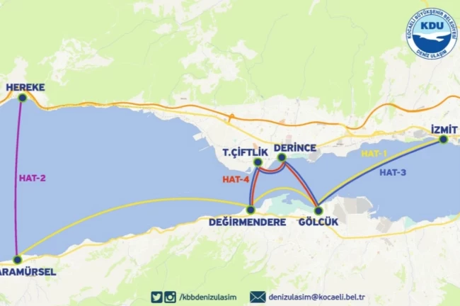 Kocaeli'de deniz ulaşımında kış tarifesi başlıyor