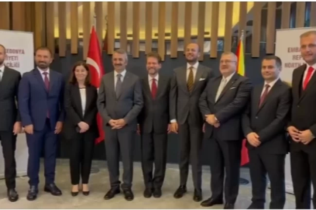 Vali Sezer, Kuzey Makedonya Cumhuriyeti'nin 33.kuruluş resepsiyonuna katıldı