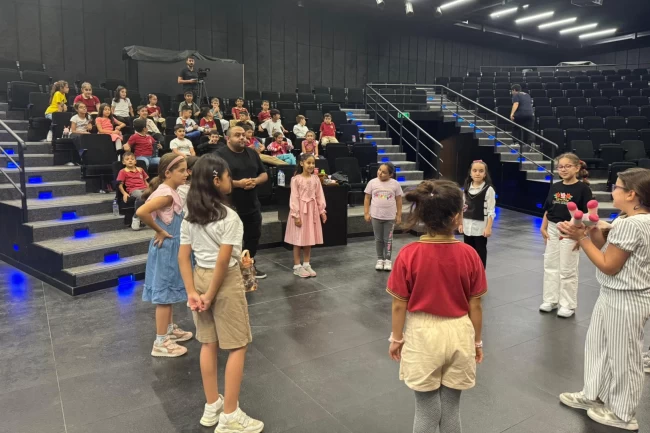 Gaziantepli minik sinemaseverler macera dolu anlar yaşadı