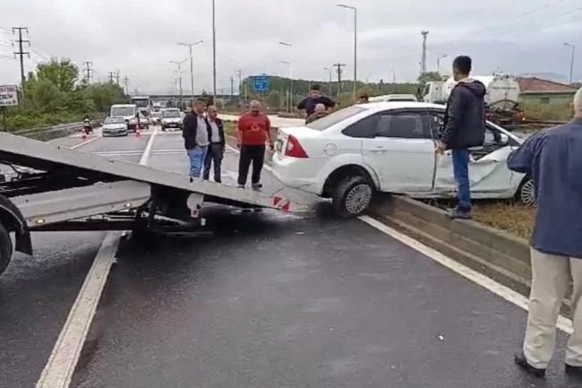 Düzce'de yağış kazayı beraberinde getirdi