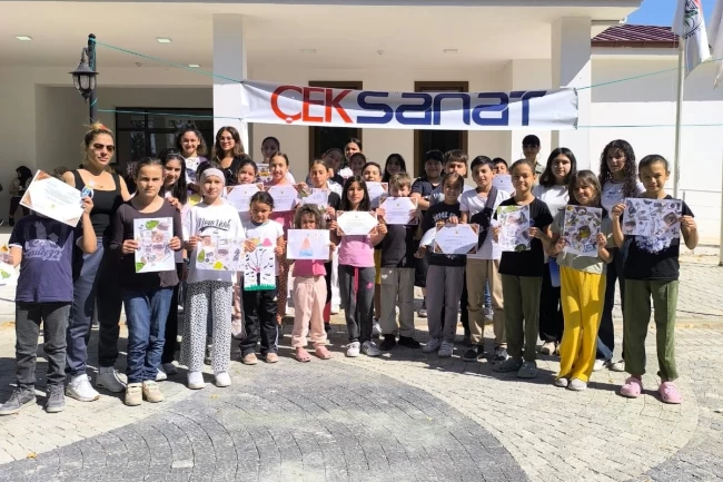 ÇEKSANAT, Harmancıklı çocukları sanat atölyeleriyle buluşturdu
