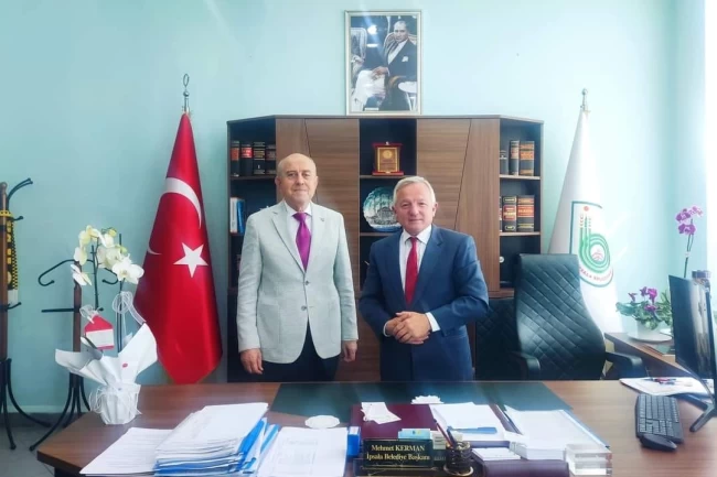 Keşan Kaymakamı Cemalettin Yılmaz'dan Mehmet Kerman'a ziyaret