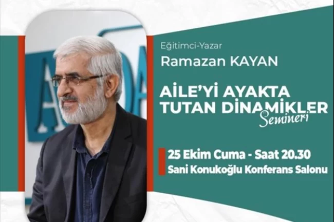 İnegöl'de "Aileyi Ayakta Tutan Dinamikler" semineri düzenlenecek