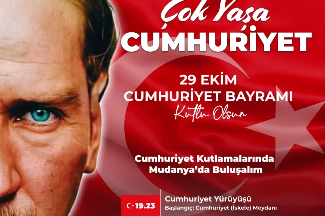 Cumhuriyet'in 101. yaşı Mudanya'da coşkuyla kutlanacak
