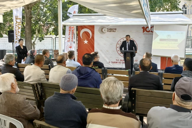 Bursa'nın 17 ilçesinde tarımsal yeni destekleme modeli anlatılıyor