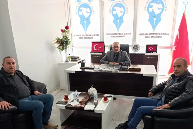 Mesut Demir ve İsrafil Avcı'dan Ağrı'da OGC Genel Başkanı Aydın'a ziyaret