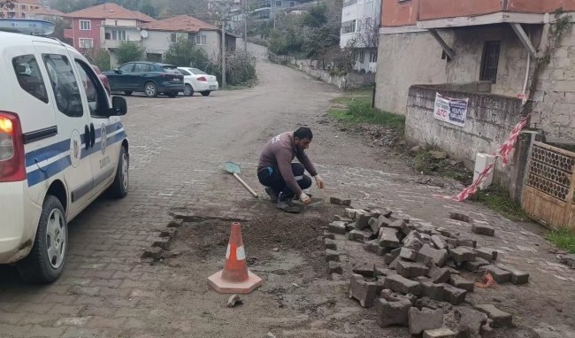 Filyos belediyesi mahallelerde bakım çalışması yapıyor