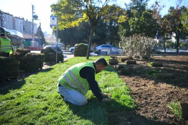 Kocaeli Çayırova'nın yeşil alanları yenileniyor