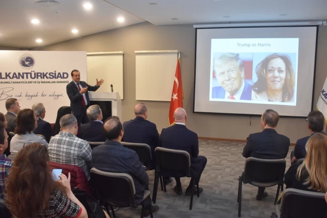 BALKANTÜRKSİAD ekonomist Murat Sağman'ı ağırladı