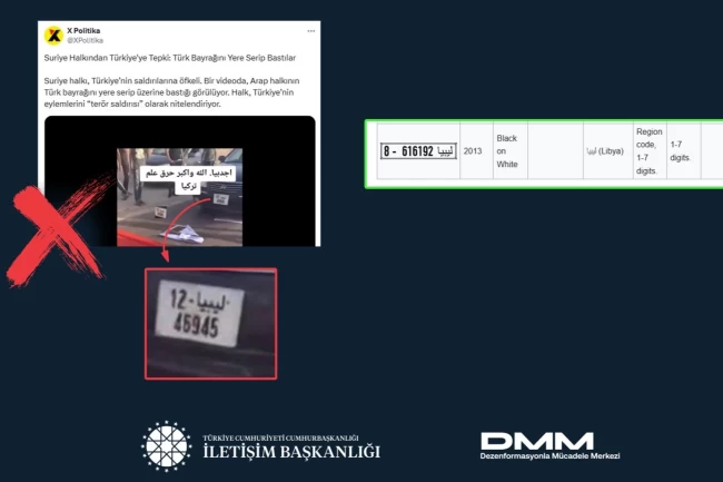 "Türk Bayrağı'nın yere serilip basıldığı" iddiası asılsız!