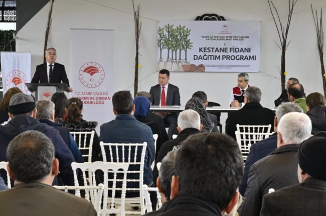 İzmir'de kestane üreticilerine hibe desteği: 2 bin 620 Gal arısına dayanıklı fidan!