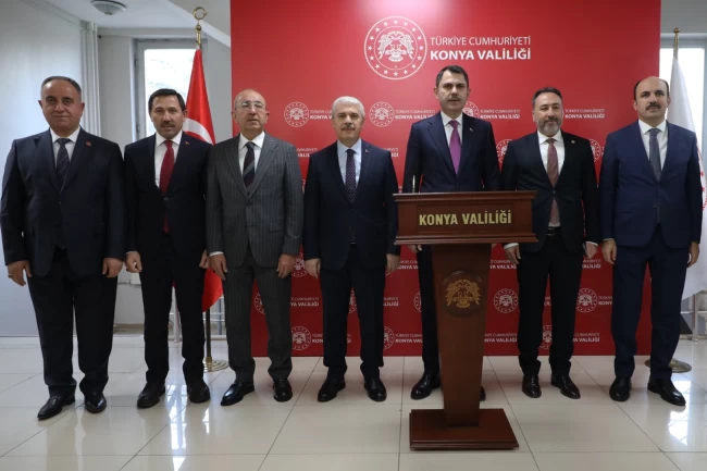 Konya Bakan Kurum'u ağırladı!