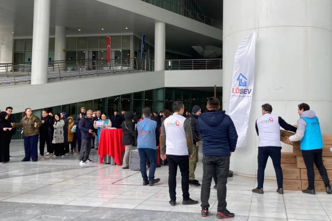 LÖSEV,kırmızı et desteğine Bursa' da devam ediyor