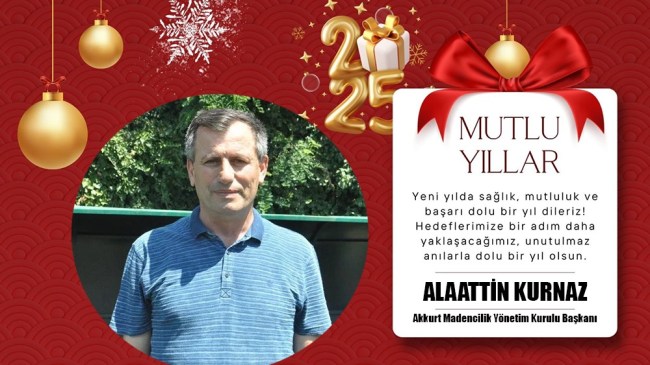 Alaattin Kurnaz'dan yeni yıl mesaji