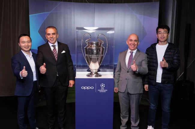 UEFA kupası OPPO lansmanı için Türkiye'ye geldi