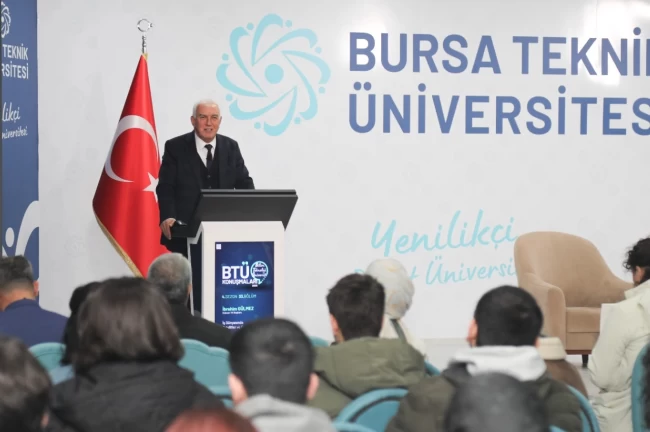 İbrahim Gülmez , BTÜ Konuşmaları'nın konuğu oldu