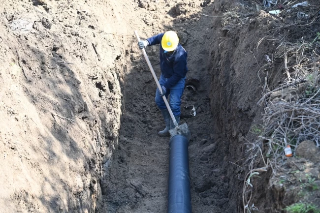Manisa'da Üçpınar'ın kanalizasyon altyapı sorunu çözülüyor