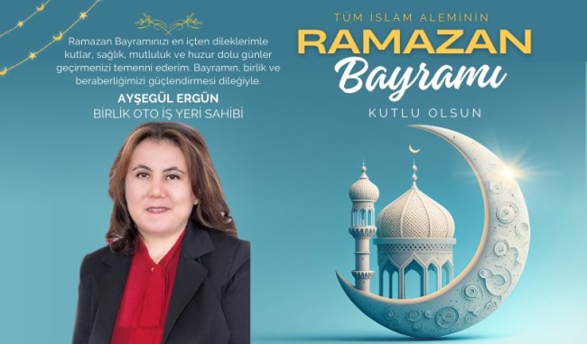 Ayşegül Ergünden Ramazan Bayramı mesajı