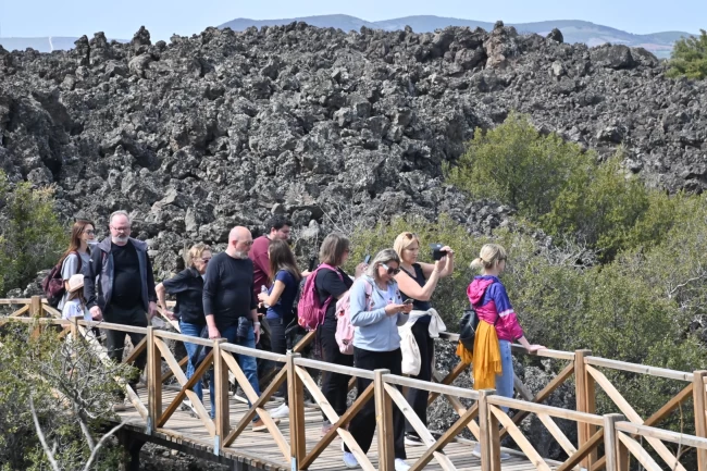 Manisa'da Jeopark Avrupa'dan akademisyenleri ağırladı