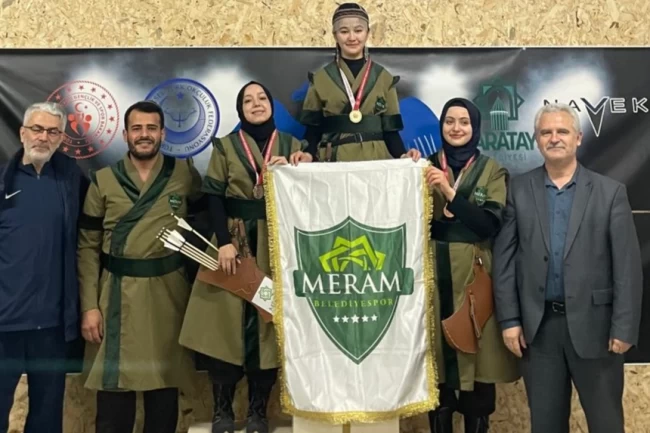Geleneksel okçulukta zirve; Meram Belediyespor'un