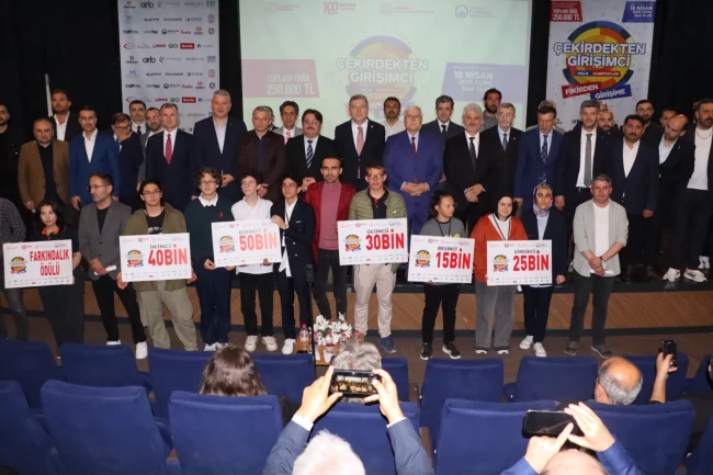 Çekirdekten girişimci proje olimpiyatlarında ödüller sahiplerini buldu