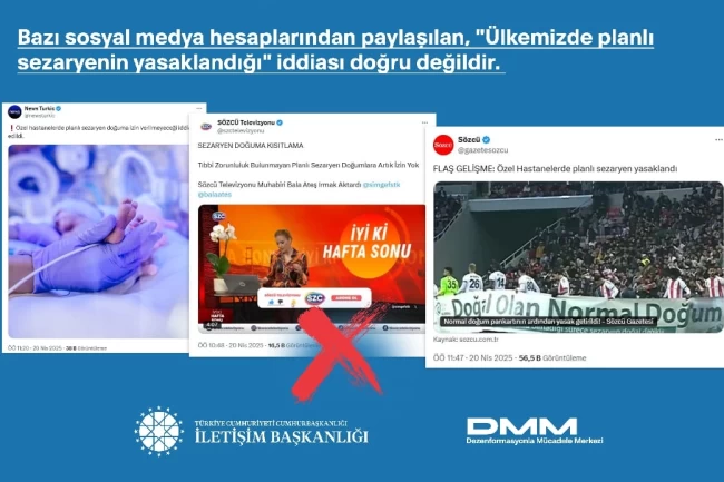 İletişim'den 'planlı sezaryen' iddialarına açıklama