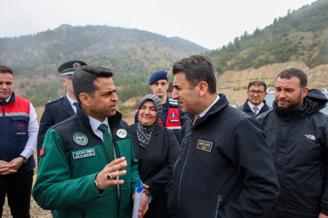 Vali Aygöl'den Samrı Barajı'na yakın mercek