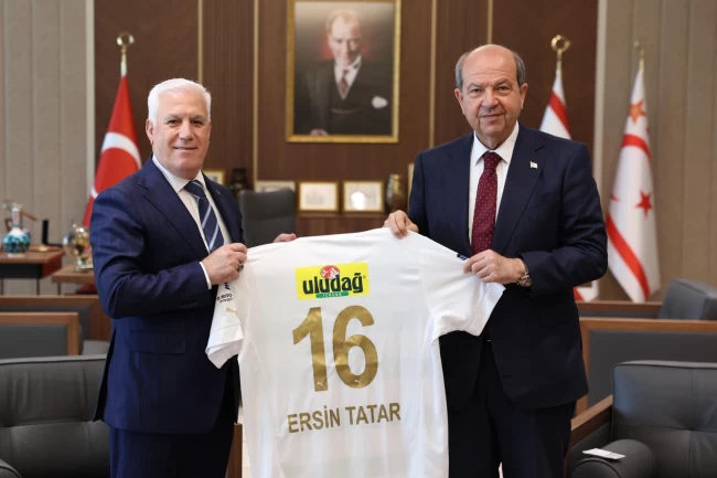 Başkan Bozbey'den KKTC Cumhurbaşkanı Tatar'a ziyaret