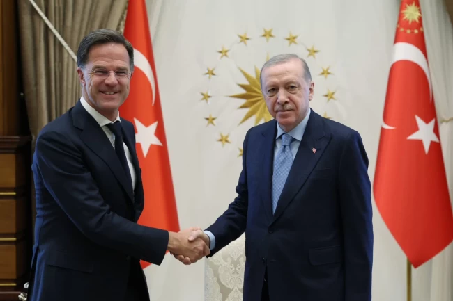 Erdoğan, NATO Genel Sekreteri Rutte'yi kabul etti
