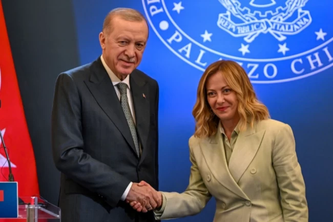 Cumhurbaşkanı Erdoğan, Meloni ile görüştü