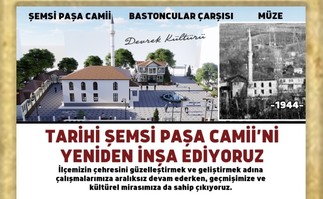 Devrek Tarihi Şemsi Paşa Camii Yeniden İnşa Ediliyor