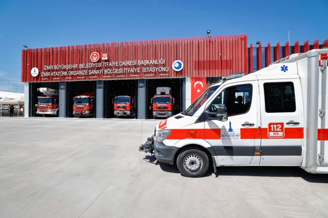 İzmir Çiğli'de itfaiyeye modern istasyon