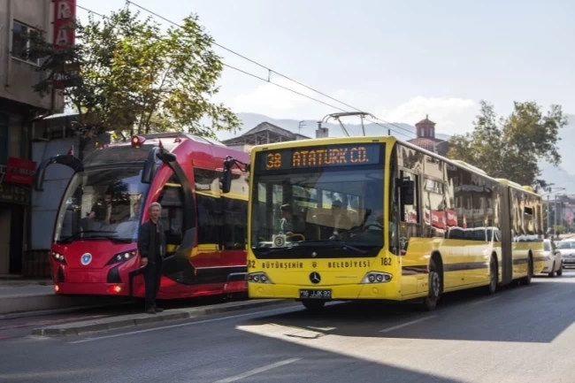 Bursa'da 19 Mayıs'ta ulaşım ücretsiz