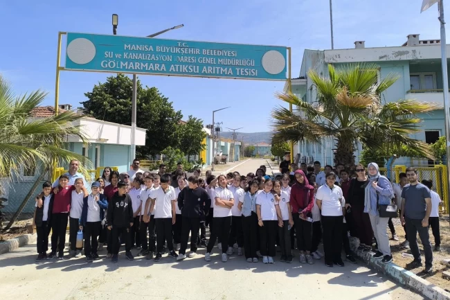 Gölmarmaralı öğrenciler arıtma tesisinde suyun değerini öğrendi
