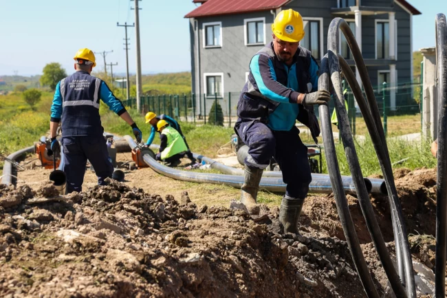 Sakarya Kaynarca'nın 11 kilometrelik yeni içme suyu hattı tamamlandı