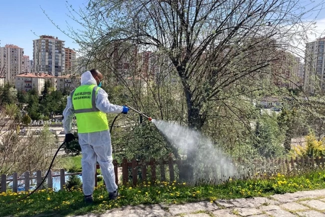 Kayseri Talas'tan haşereyle kesintisiz mücadele