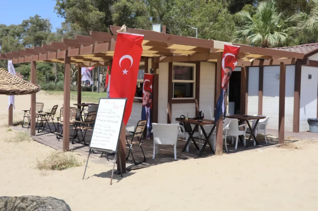 Pamucak Sahili'nde Festival Büfe hizmete girdi